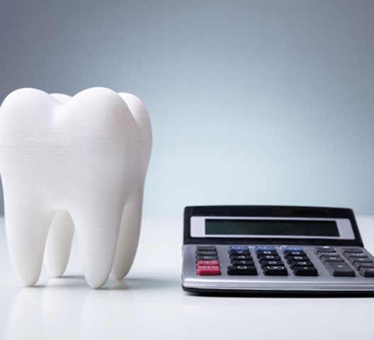 tooth and calculator for cost of cosmetic dentistry in Doylestown   