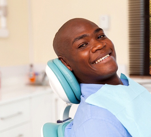 Man seeing dentist in Doylestown