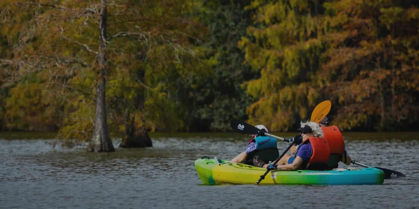 People kayaking