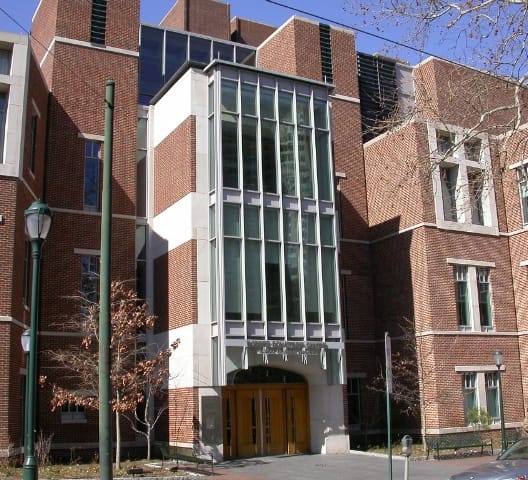 Outside view of dental school building